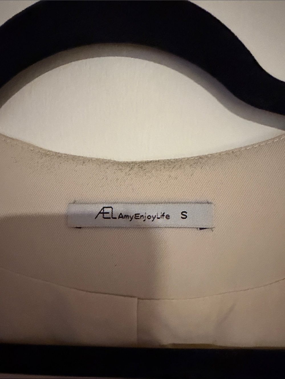 Cream Button-Front Mini Dress - Picture 2 of 3